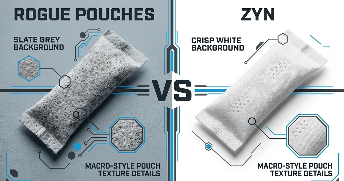 zyn pouches vs tobacco pouches On! Rogue Nicotine Pouches vs Zyn: