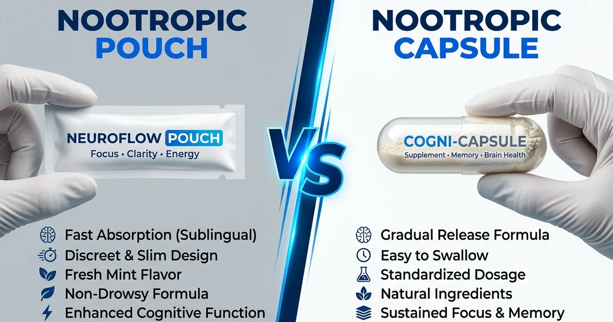 Nootropic Pouches vs. Nootropic Capsules: Which Format Actually Delivers Faster?