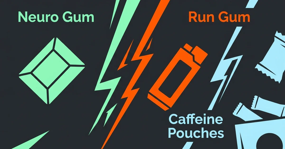 Neuro Gum vs Run Gum vs Caffeine Pouches: Which Portable Focus Product Actually Delivers?