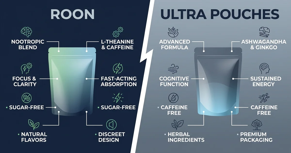 Roon vs Ultra Pouches: Which Nootropic Pouch Is Better?