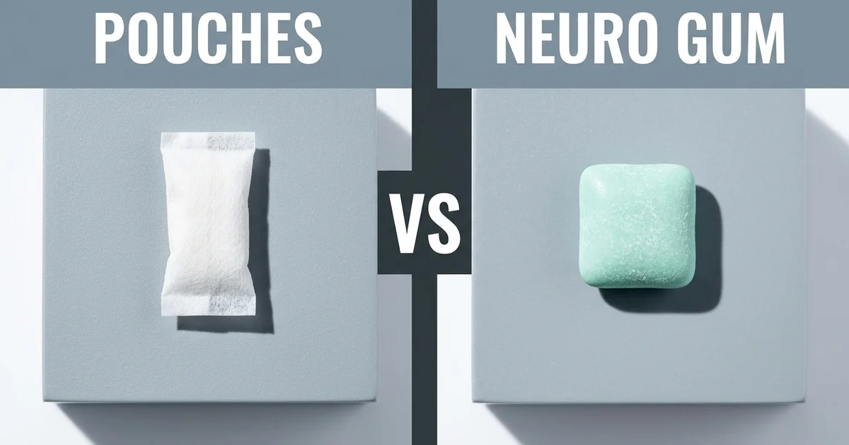 Roon vs Neuro Gum: Pouches vs Gum for Cognitive Focus
